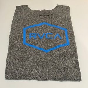 RVCA Light Heather Grey Short Sleeve Shirt